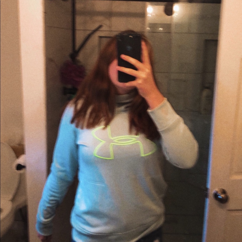 teal under armor hoodie